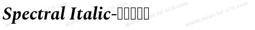 Spectral Italic字体转换